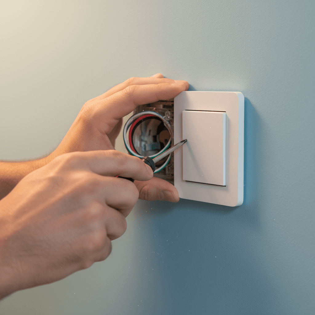 Installing a new light switch in Temecula