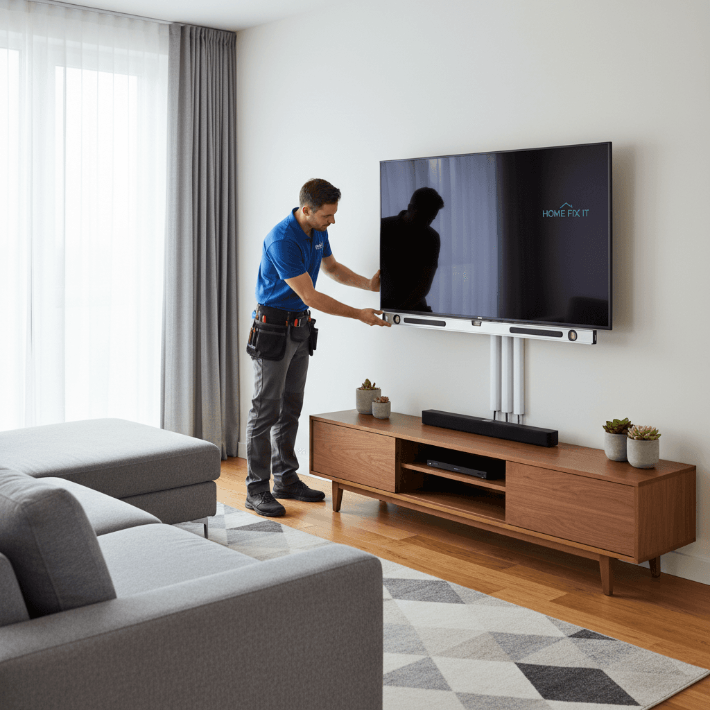 TV mounting service in Murrieta by Handy Sammy