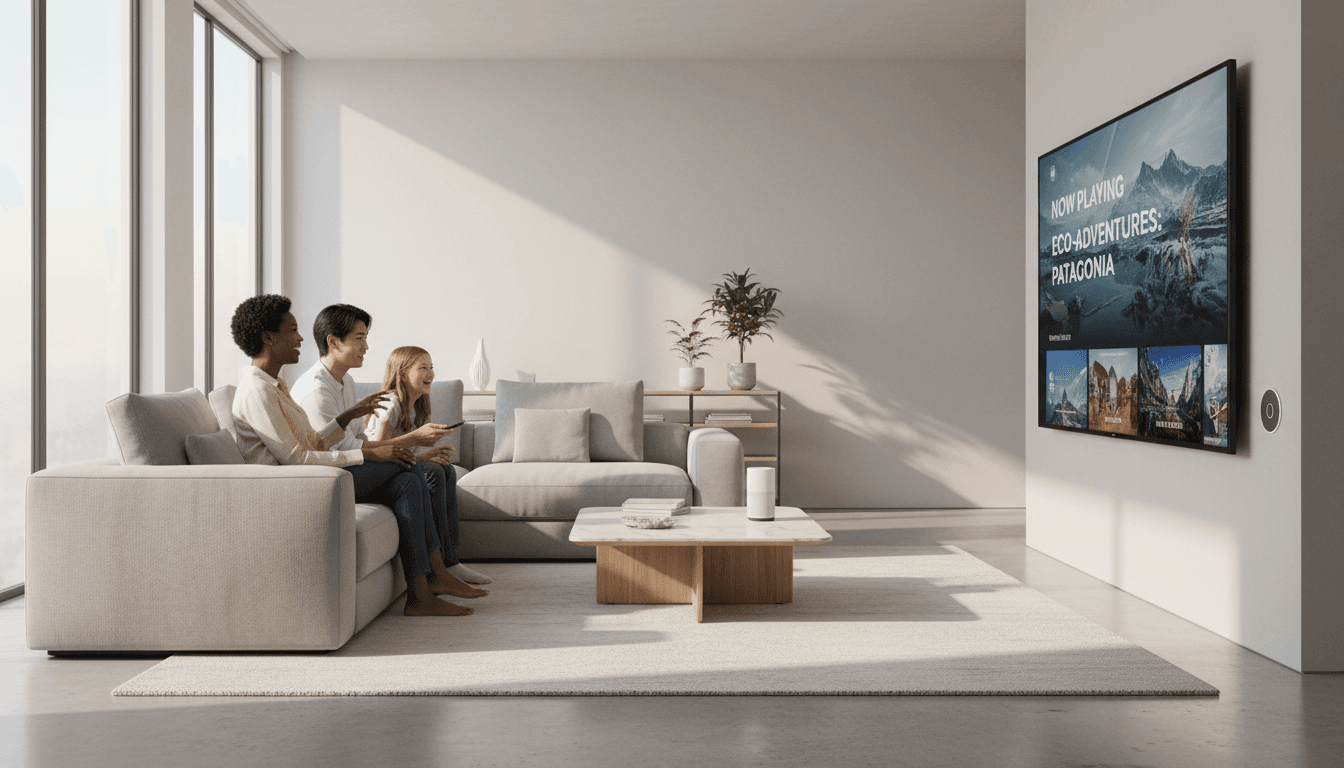 TV mounting installation on living room wall